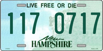 NH license plate 1170717