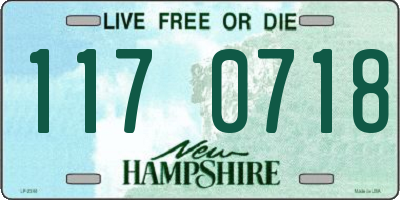 NH license plate 1170718