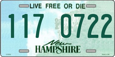 NH license plate 1170722