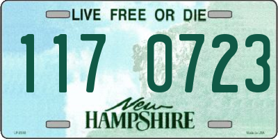 NH license plate 1170723