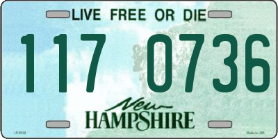 NH license plate 1170736