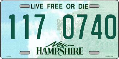 NH license plate 1170740