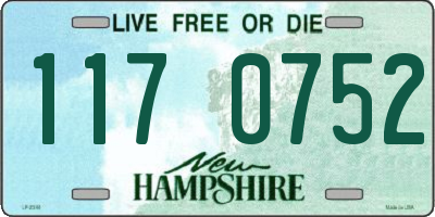NH license plate 1170752