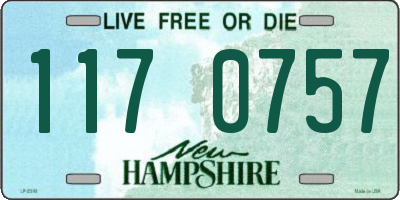 NH license plate 1170757