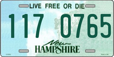 NH license plate 1170765