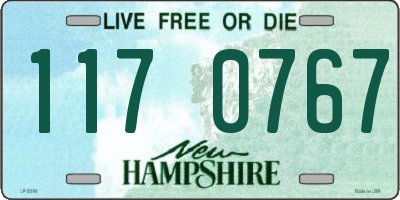 NH license plate 1170767