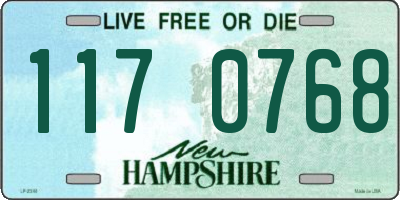 NH license plate 1170768