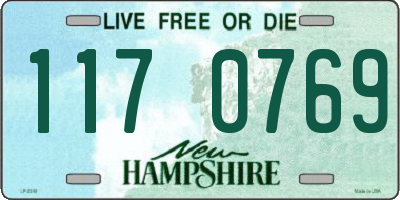 NH license plate 1170769