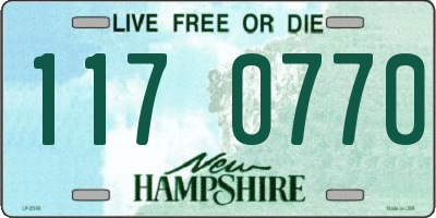 NH license plate 1170770