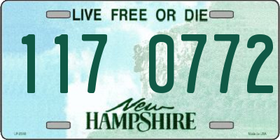 NH license plate 1170772