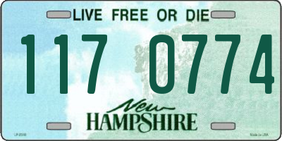 NH license plate 1170774
