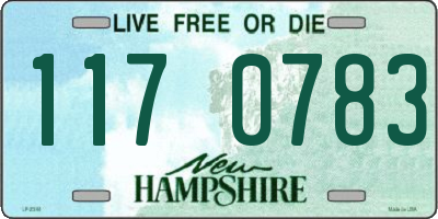NH license plate 1170783