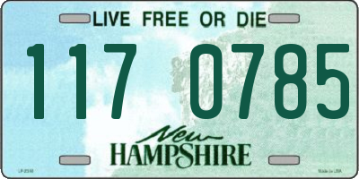 NH license plate 1170785
