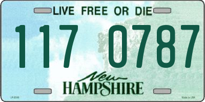 NH license plate 1170787