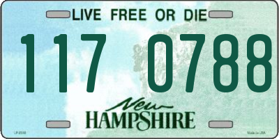 NH license plate 1170788