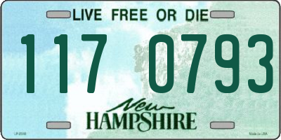 NH license plate 1170793