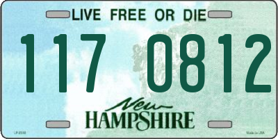 NH license plate 1170812