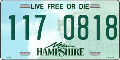 NH license plate 1170818
