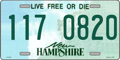 NH license plate 1170820