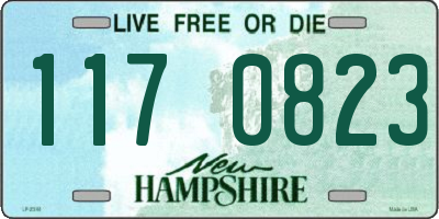 NH license plate 1170823