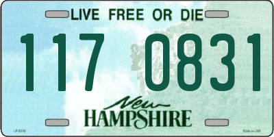 NH license plate 1170831