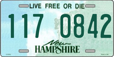 NH license plate 1170842