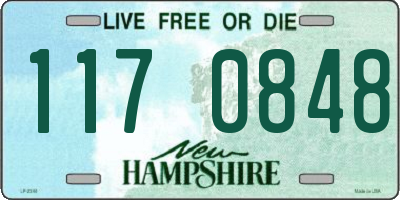 NH license plate 1170848