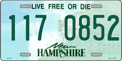 NH license plate 1170852