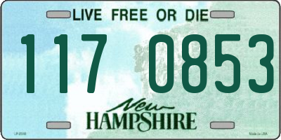 NH license plate 1170853