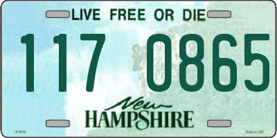 NH license plate 1170865