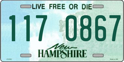 NH license plate 1170867