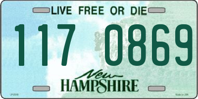 NH license plate 1170869