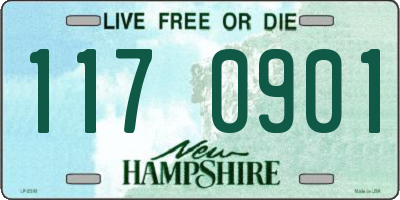 NH license plate 1170901