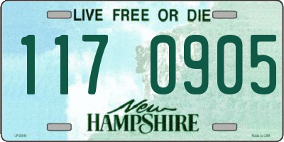 NH license plate 1170905