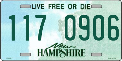 NH license plate 1170906