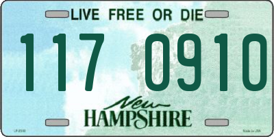 NH license plate 1170910