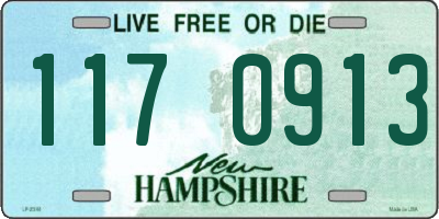 NH license plate 1170913