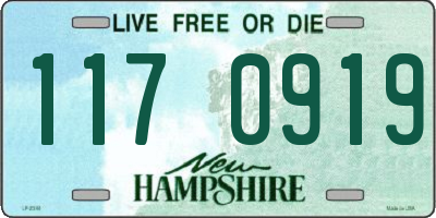 NH license plate 1170919