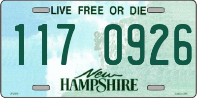 NH license plate 1170926