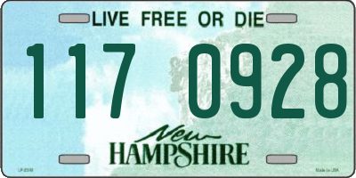 NH license plate 1170928
