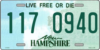 NH license plate 1170940