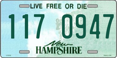 NH license plate 1170947