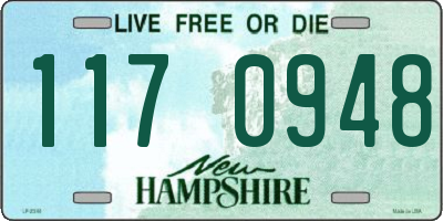 NH license plate 1170948