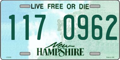 NH license plate 1170962