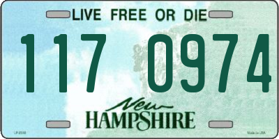 NH license plate 1170974