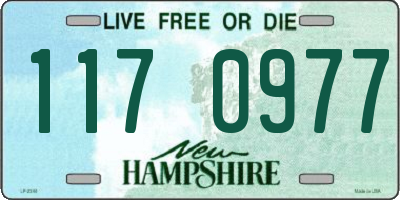 NH license plate 1170977