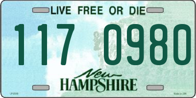 NH license plate 1170980