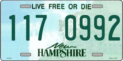 NH license plate 1170992
