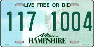 NH license plate 1171004