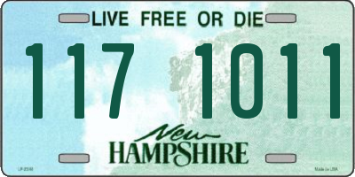 NH license plate 1171011